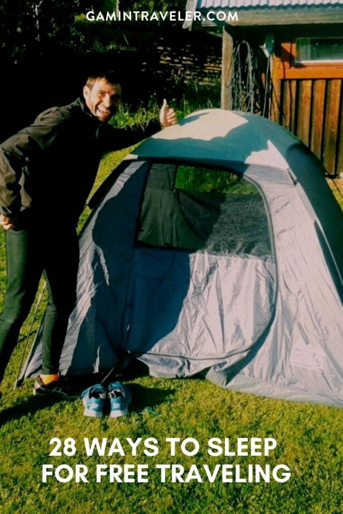 28 Ways to Sleep For Free Traveling 3 28 WAYS TO SLEEP FOR FREE TRAVELING
