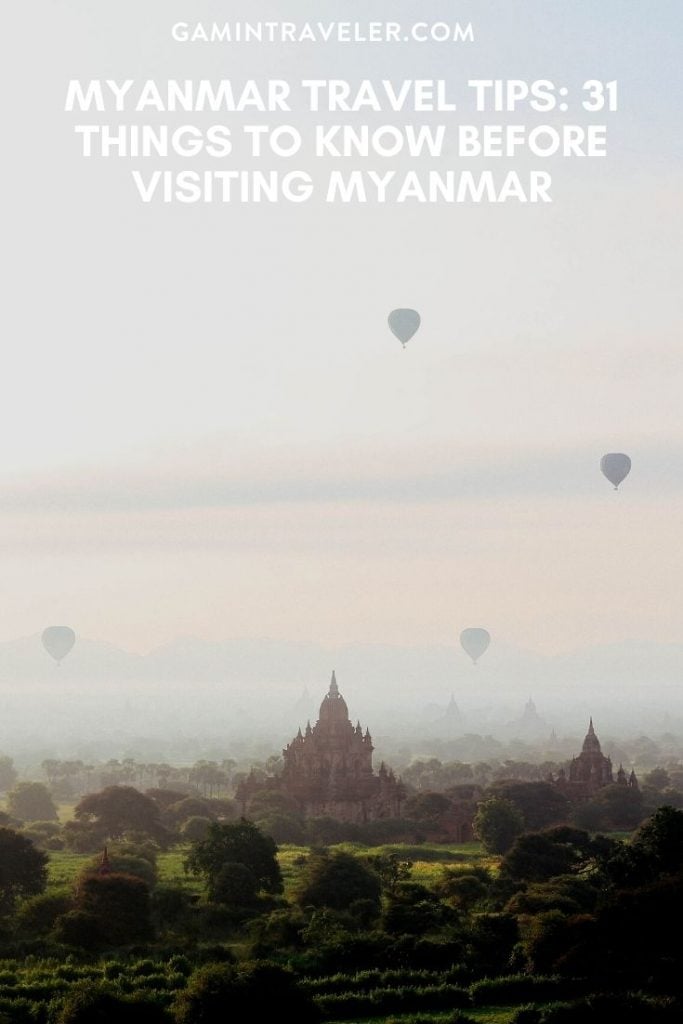 Myanmar Travel Tips - 31 Things to Know before visiting Myanmar 1 Myanmar travel tips, facts about Myanmar, things to know before visiting Myanmar
