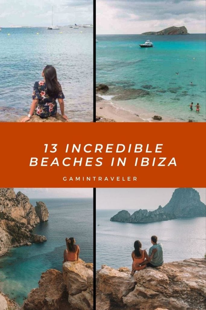 13 Best Things to do in Ibiza - Incredible Beaches in Ibiza 2 Beaches in Ibiza pin 1