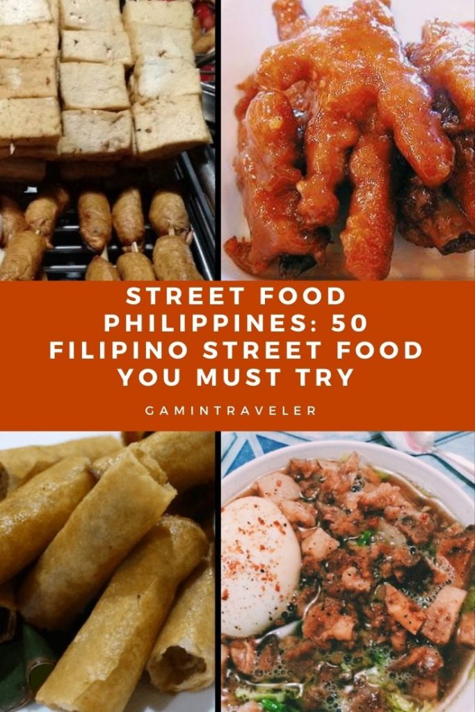 Street Food Philippines - 50 Best Filipino Street Food You Must Try 2 Street Food Pin 3