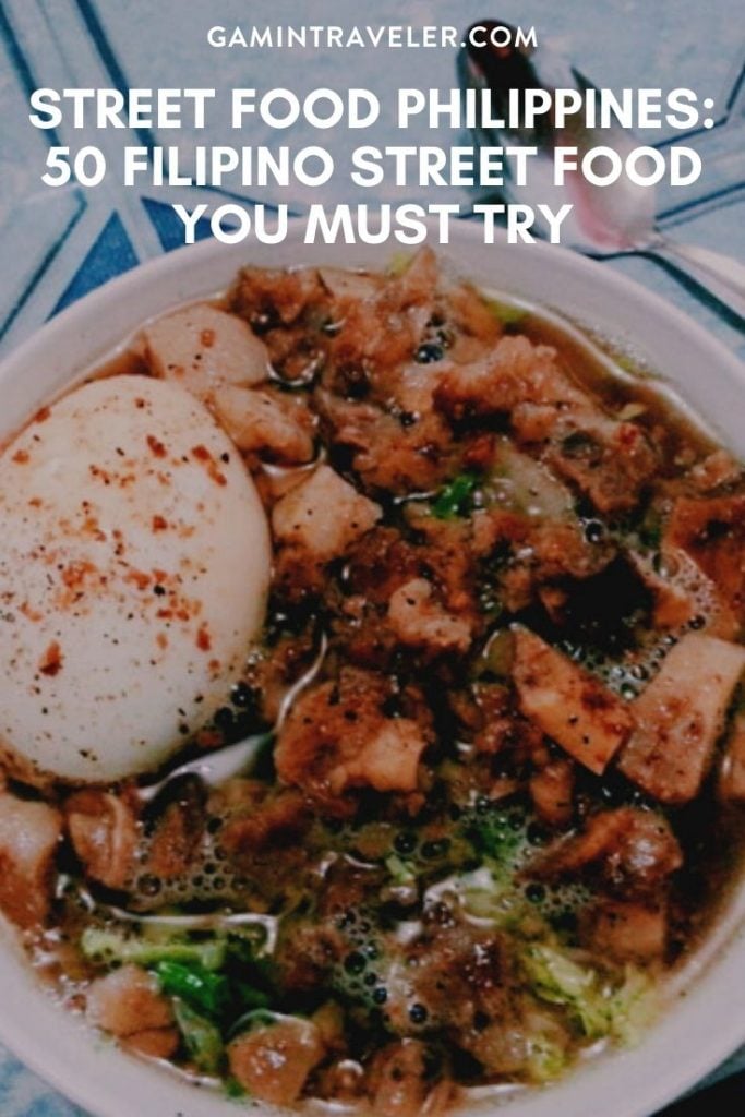 Street Food Philippines - 50 Best Filipino Street Food You Must Try 3 street food Pin