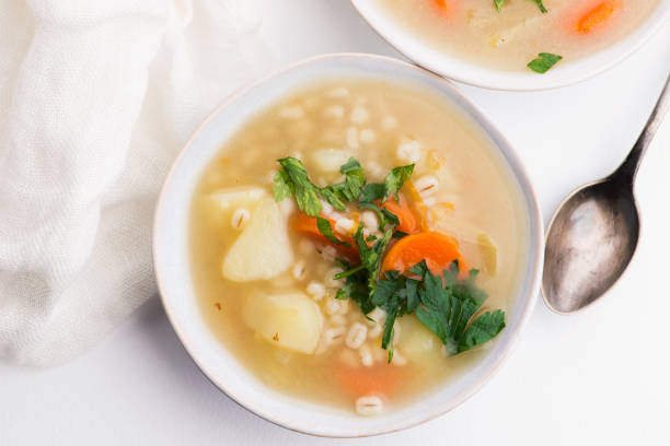 Vegetarian Food in Switzerland: 16 Best Vegetarian Dishes in Switzerland And Vegan Swiss Food 12 Gerstensuppe Swiss Alp Barely Soup, vegetarian dishes in Switzerland, swiss vegetarian dishes, vegan Swiss food