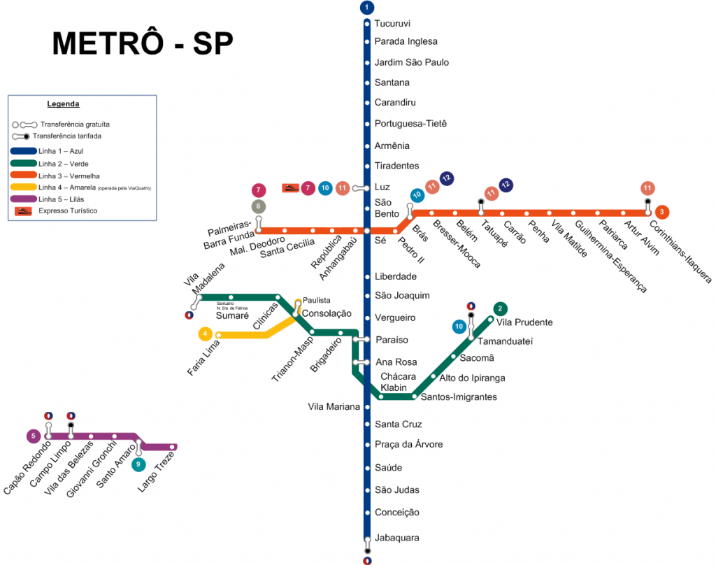 How To Get From Sao Paulo Airport To City Center Best Way 6 Sao Paulo Metro Map, Sao Paulo airport to city center, Sao Paulo airport to city, How To Get From Sao Paulo Airport To City Center