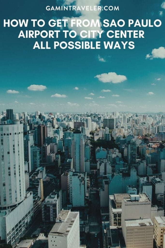 How To Get From Sao Paulo Airport To City Center Best Way 1 Sao Paulo airport to city center, Sao Paulo airport to city, How To Get From Sao Paulo Airport To City Center