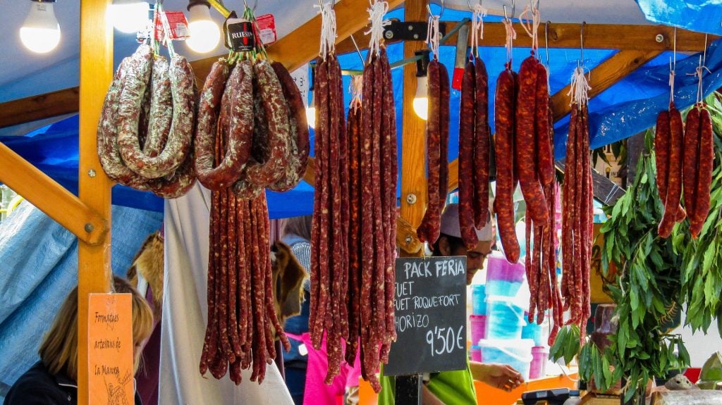53 Spanish Foods That Will Change How You Think About Eating in Spain 40 ibiza food, traditional food in ibiza, food to try in Ibiza, Traditional Dishes in Ibiza, dishes in ibiza, Botifarra Sausages