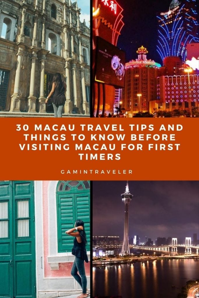 30 Macau Travel Tips And Things To Know Before Visiting Macau For First Timers 3 Macau Tips Pin 3