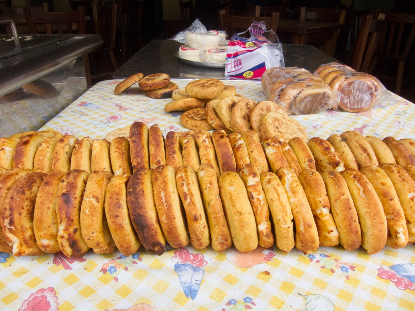 Colombian Breakfast, Breakfast in Colombia, Arepa Boyacense