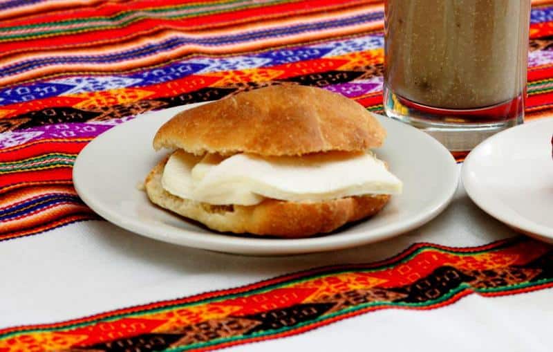 Traditional Peruvian Breakfast - 30 Best Breakfast Recipes In Peru That You Should Try 7 Pan con queso, breakfast in Peru, peruvian breakfast, traditional peruvian breakfast, typical peruvian breakfast