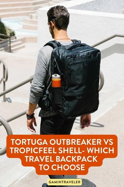 Tortuga Outbreaker vs Tropicfeel Shell- Which Travel Backpack to Choose 1 Tortuga Outbreaker Review - See the 35L Tortuga Outbreaker here, Tortuga Outbreaker vs Tropicfeel Shell Pros and Cons