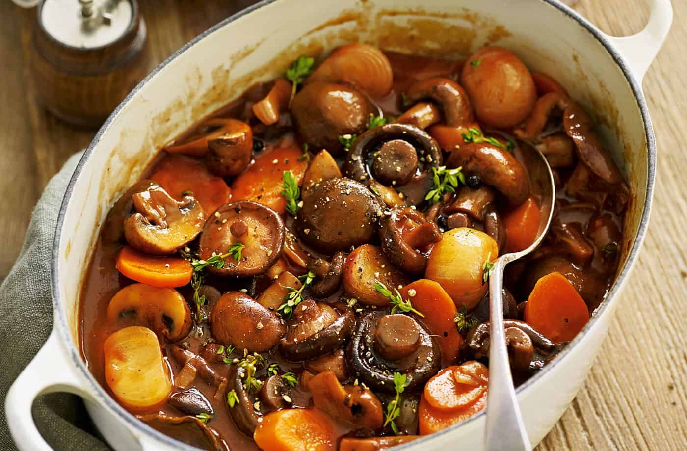 Vegetarian Food in France: 14 Best French Vegetarian Dishes and Vegan Food in France to Try 4 Vegetarian Bourguignon, vegetarian food in France, vegan food in France, French vegetarian dishes, vegan in France, vegetarian in France, plant based in France