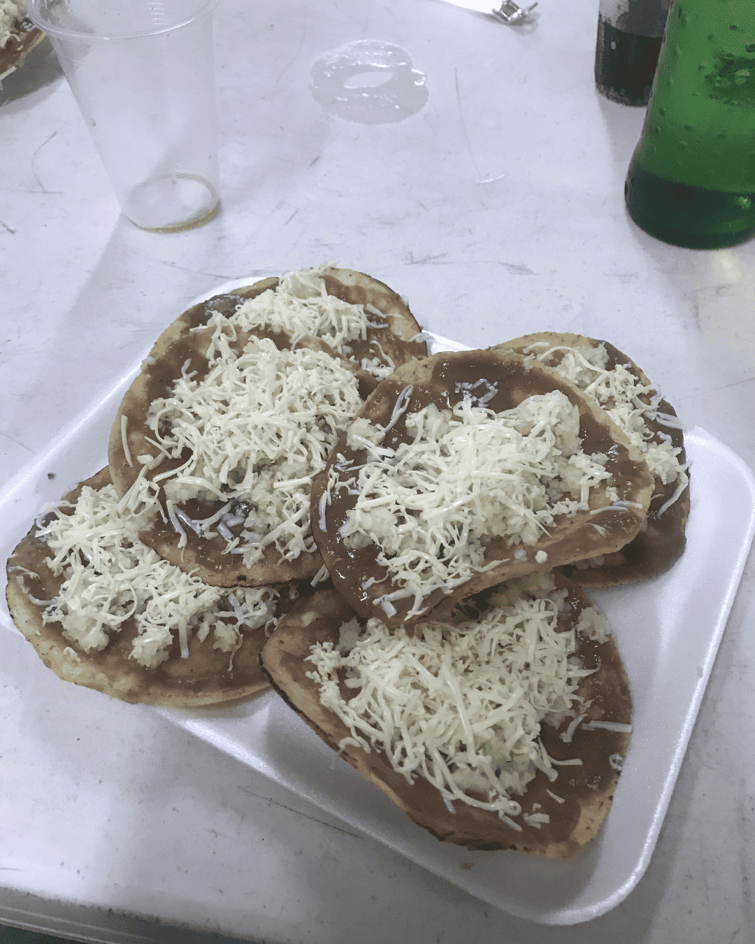 Belizean Breakfast Recipes - Best Breakfast in Belize To Try 4 Tortillas with refried beans, cabbage and cheese - Belizean breakfast