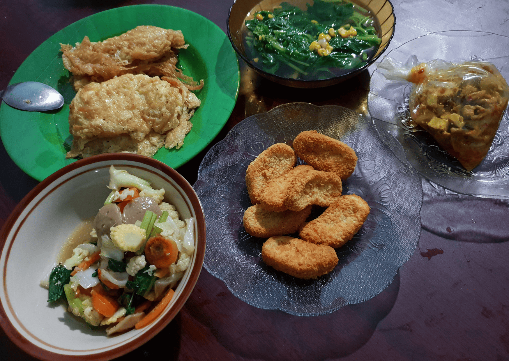 An example of a Suhoor Spread, a pre-dawn meal during Ramadan Season, United Arab Emirates breakfast, UAE breakfast