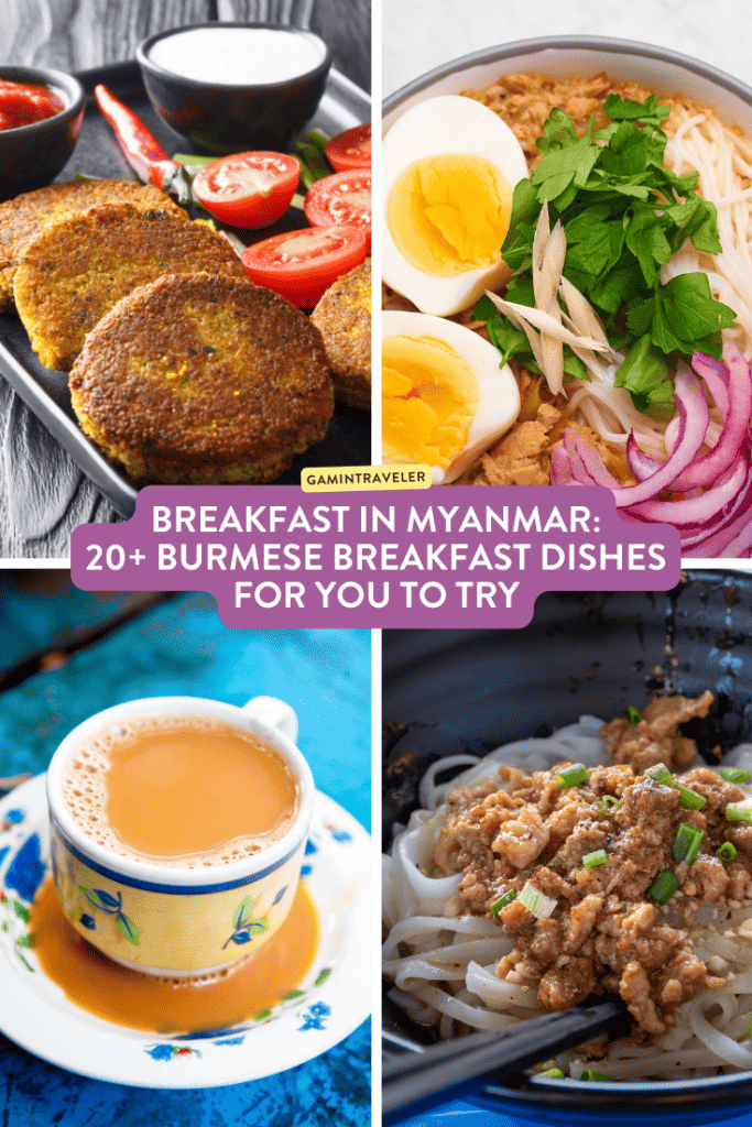 Breakfast in Myanmar - 20+ Burmese Breakfast Dishes for You To Try 2 Burmese Breakfast, Myanmar Breakfast, Breakfast in Myanmar