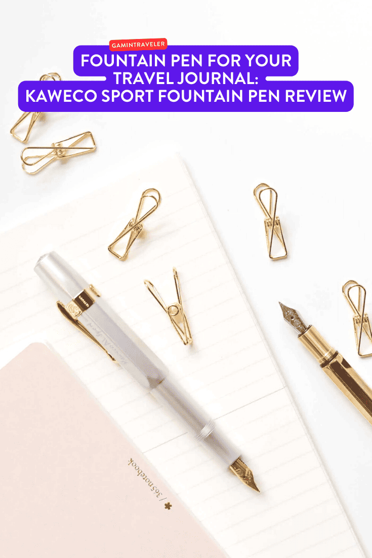 Kaweco Sport Fountain Pen Review: Fountain Pen for Journals 1 Fountain Pen for Your Travel Journal Kaweco Sport Fountain Pen Review