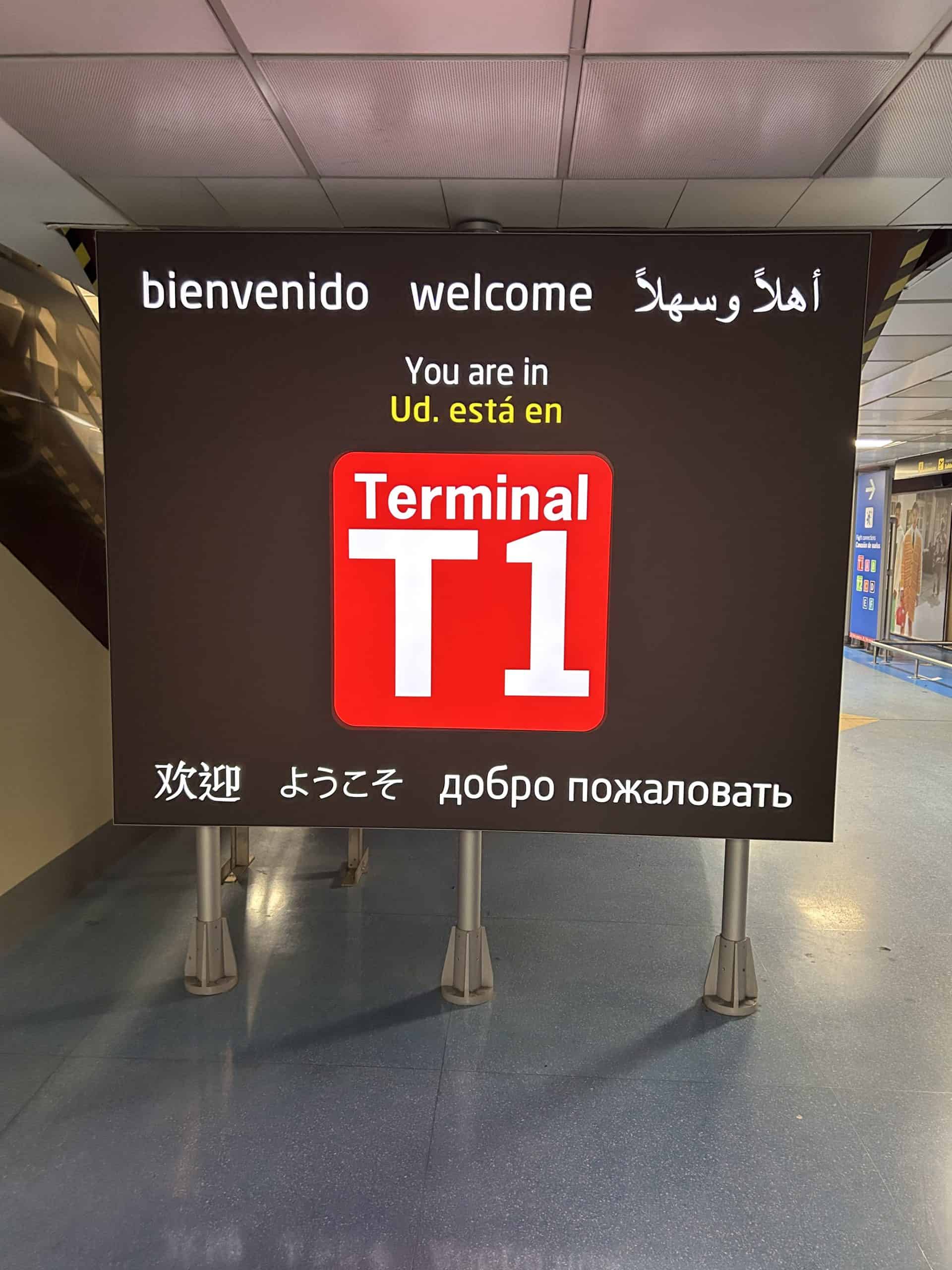 Madrid Airport Sim Card: Guide to Buying A Sim Card in Madrid 2 This is Rachel arriving in Terminal 1 of Adolfo Suárez Madrid-Barajas Airport this year, from a quick stopover in Kuwait. (Sim Card Madrid Airport, Sim Card Madrid)
