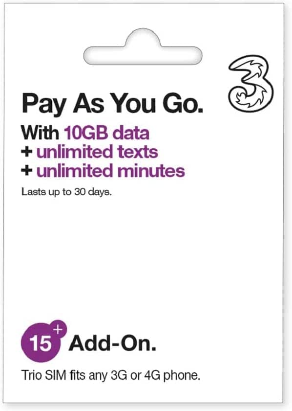 Three UK Best Sim for Europe Roaming