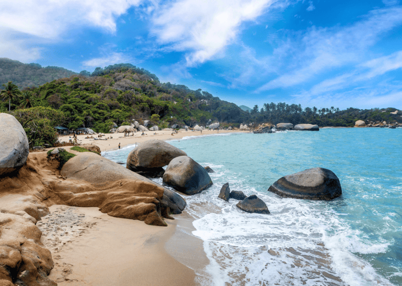 22 Colombia Travel Errors That Can Ruin Your Trip 6 Don’t Do This in Colombia: 22 Things Not to Do in Colombia, Tayrona National Park Beach _ Santa Marta Colombia Beaches _ Best Beaches in Santa Marta Colombia _ Beaches in Santa Marta Colombia _ best Beaches Near Santa Marta Colombia