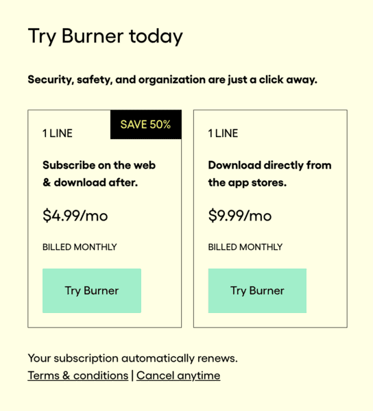 Hushed vs Burner: Which is the Better Private Phone Number 7 Burner Pricing Plans Hushed vs Burner