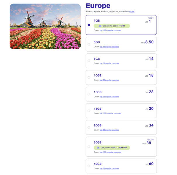 Stop Wasting Money on Roaming: The Best eSIMs for Europe Compared (With Discount Codes Inside) 4 Jetpac eSIM Best eSIM for Europe Best eSIM Europe