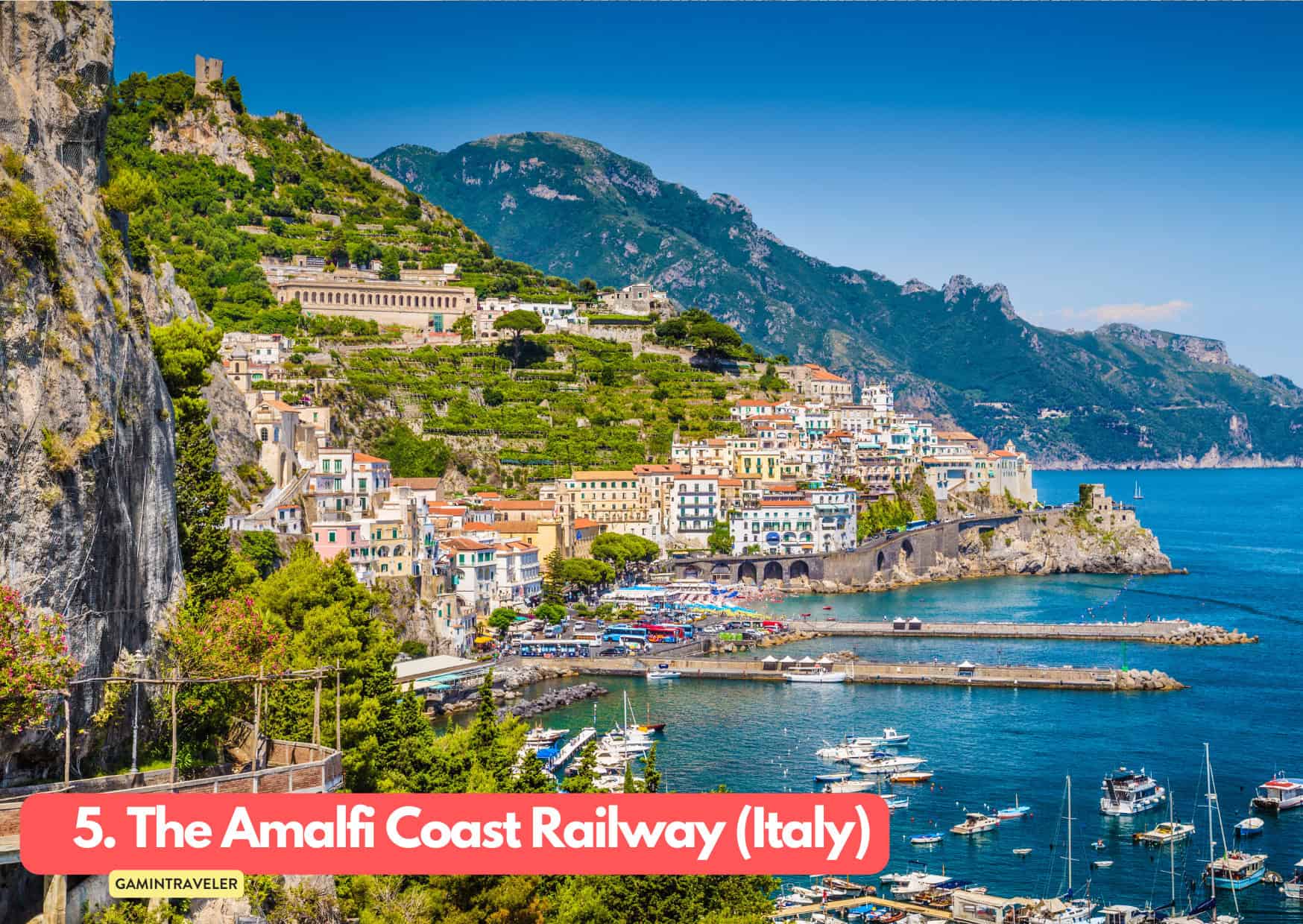 9 Best Summer Train Journeys in Europe To Do in 2024 6 5. The Amalfi Coast Railway Italy Summer Train Journeys in Europe