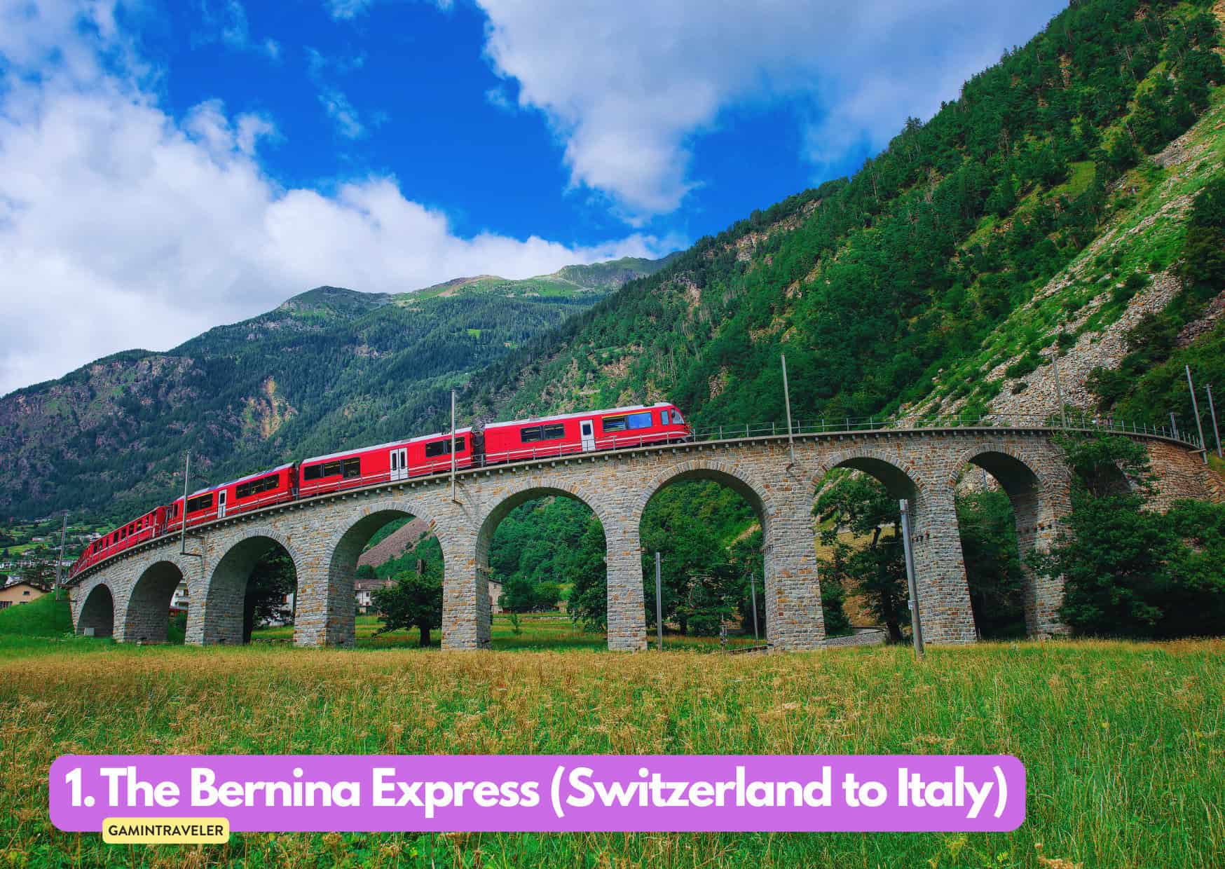 9 Best Summer Train Journeys in Europe To Do in 2024 2 The Bernina Express Switzerland to Italy Summer Train Journeys in Europe