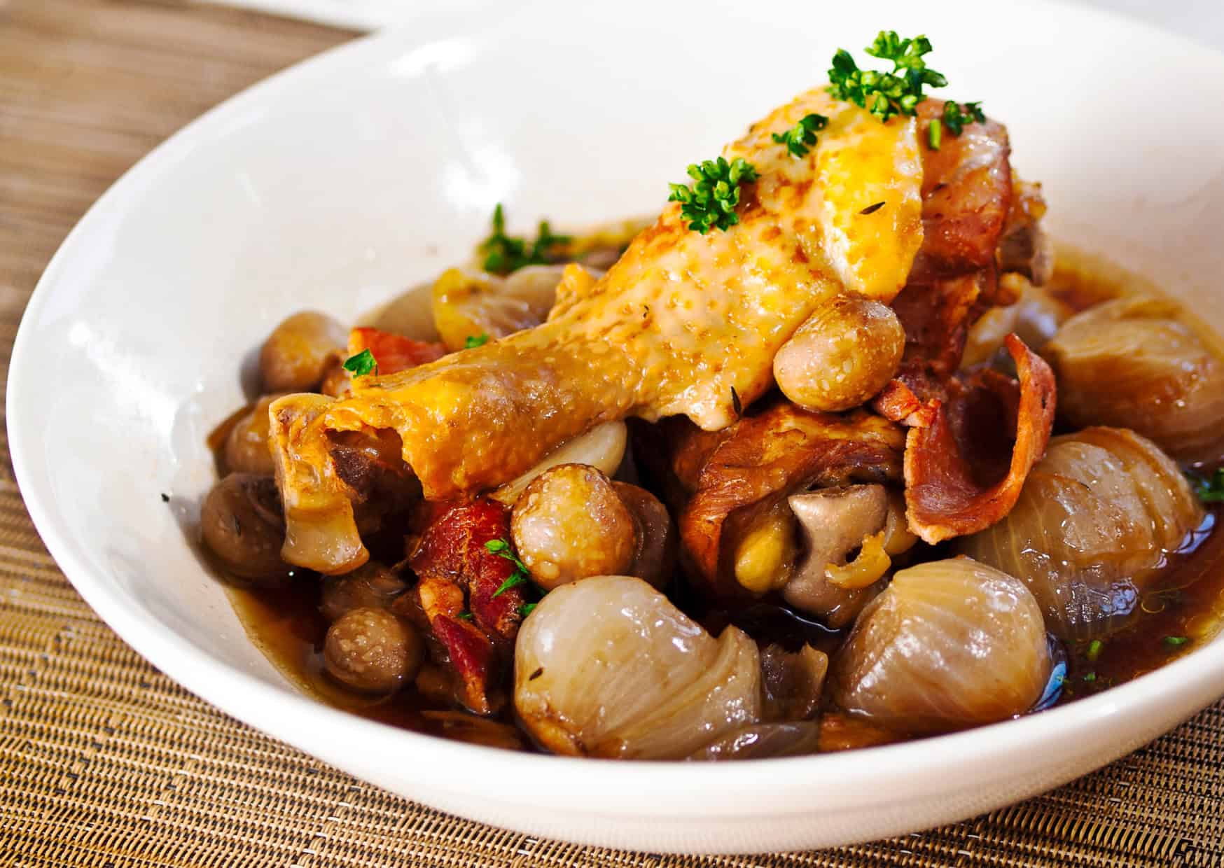 The French Recipe That Turns Cheap Chicken Into Dinner-Party Food: How to Make Coq au Vin the Julia Child Way 4 How to Make Coq au Vin Like Julia Child - Recipe, Tips, and Calories