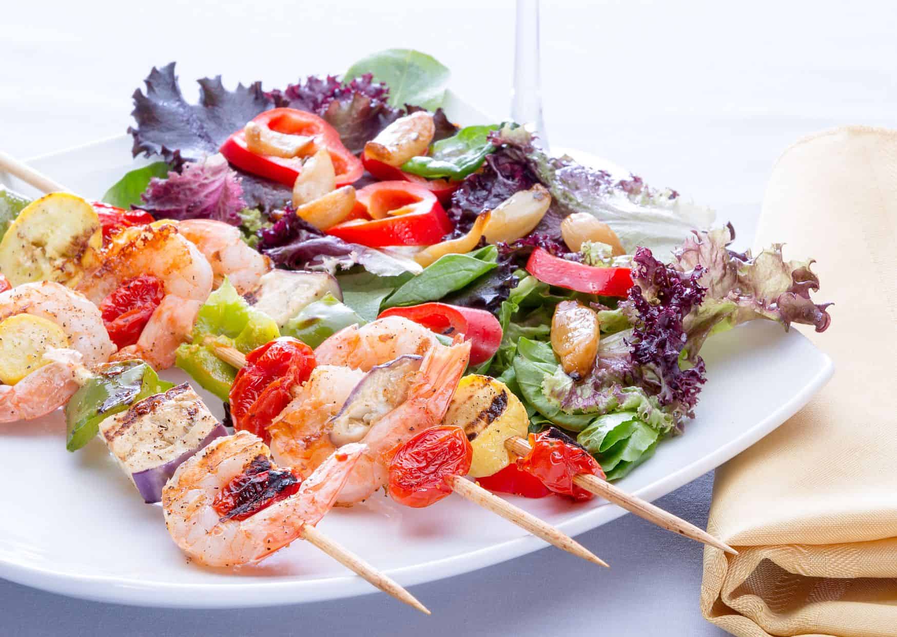 The 3 Most Popular Summer Dinners (And How to Make Them Tonight) 3 Grilled Shrimp Skewers with Quinoa Salad,