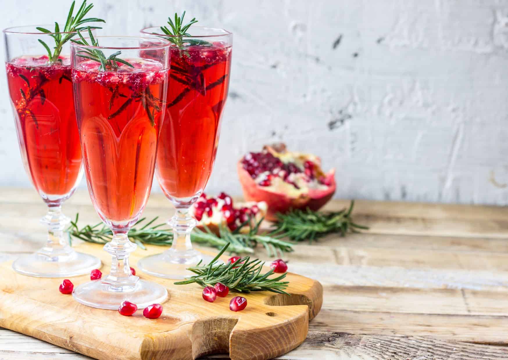 10 Best Holiday Cocktails For Cozy Nights, Big Dinners, And Late Parties 6 Pomegranate Champagne Cocktail