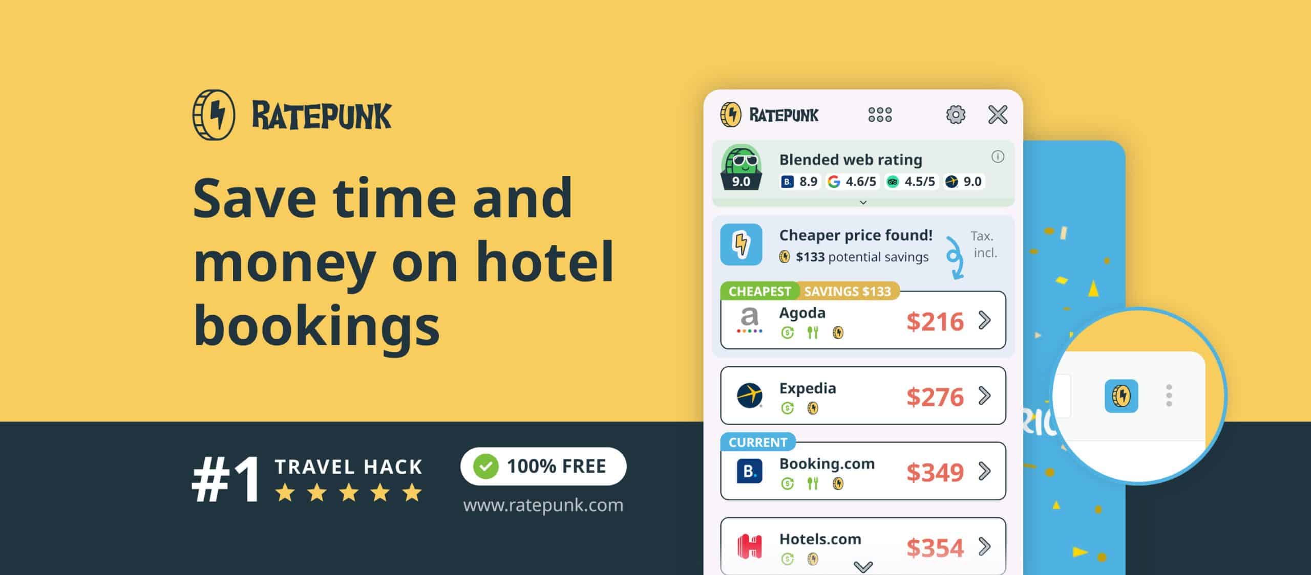 Get The Best Hotels and Flight Deals with Ratepunk in 2025 1 Ratepunk Chrome Extension and Web app for Travel Deals