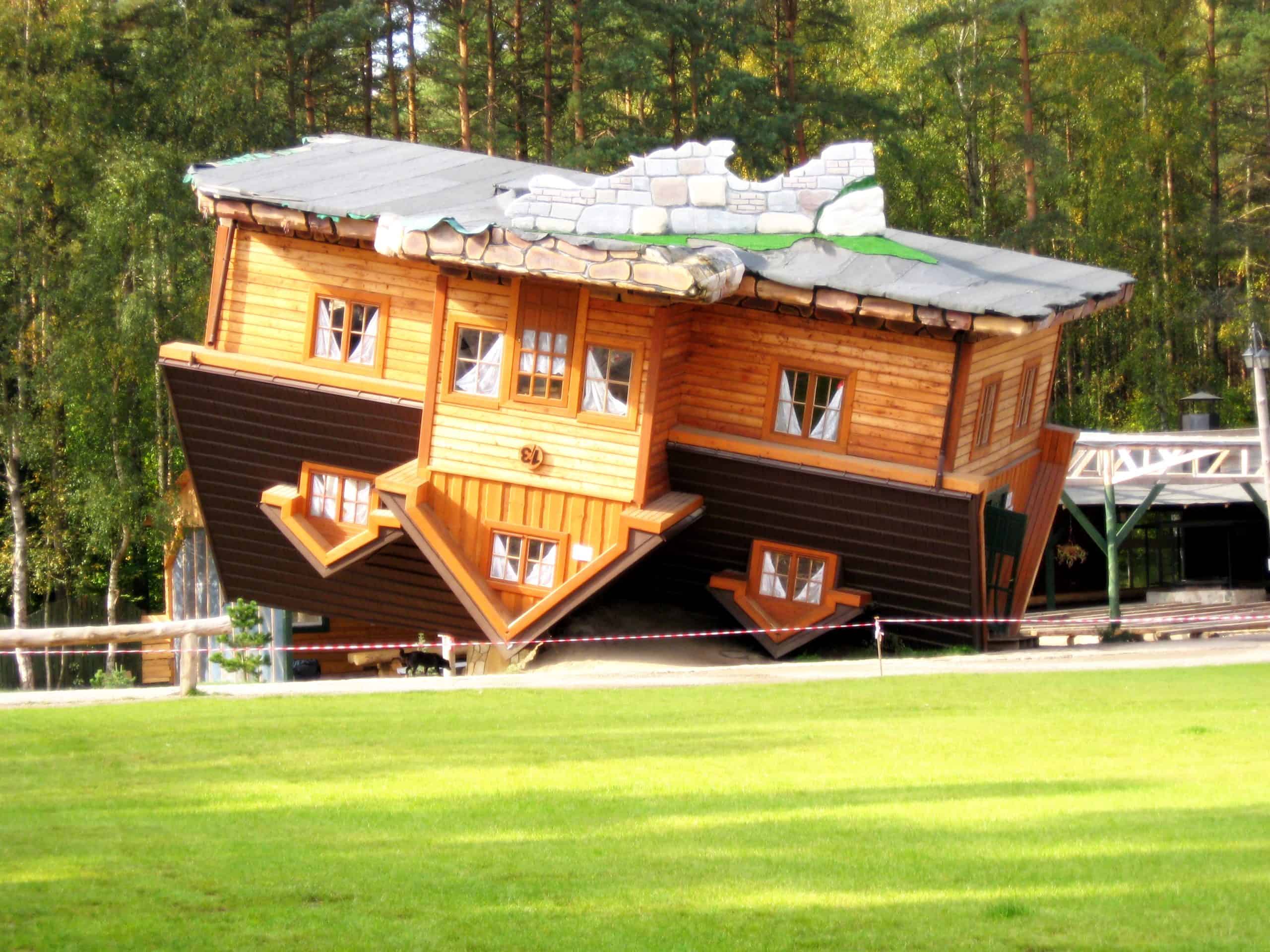 12 Weirdest Places to Visit in Europe 4 The Upside-Down House - Poland