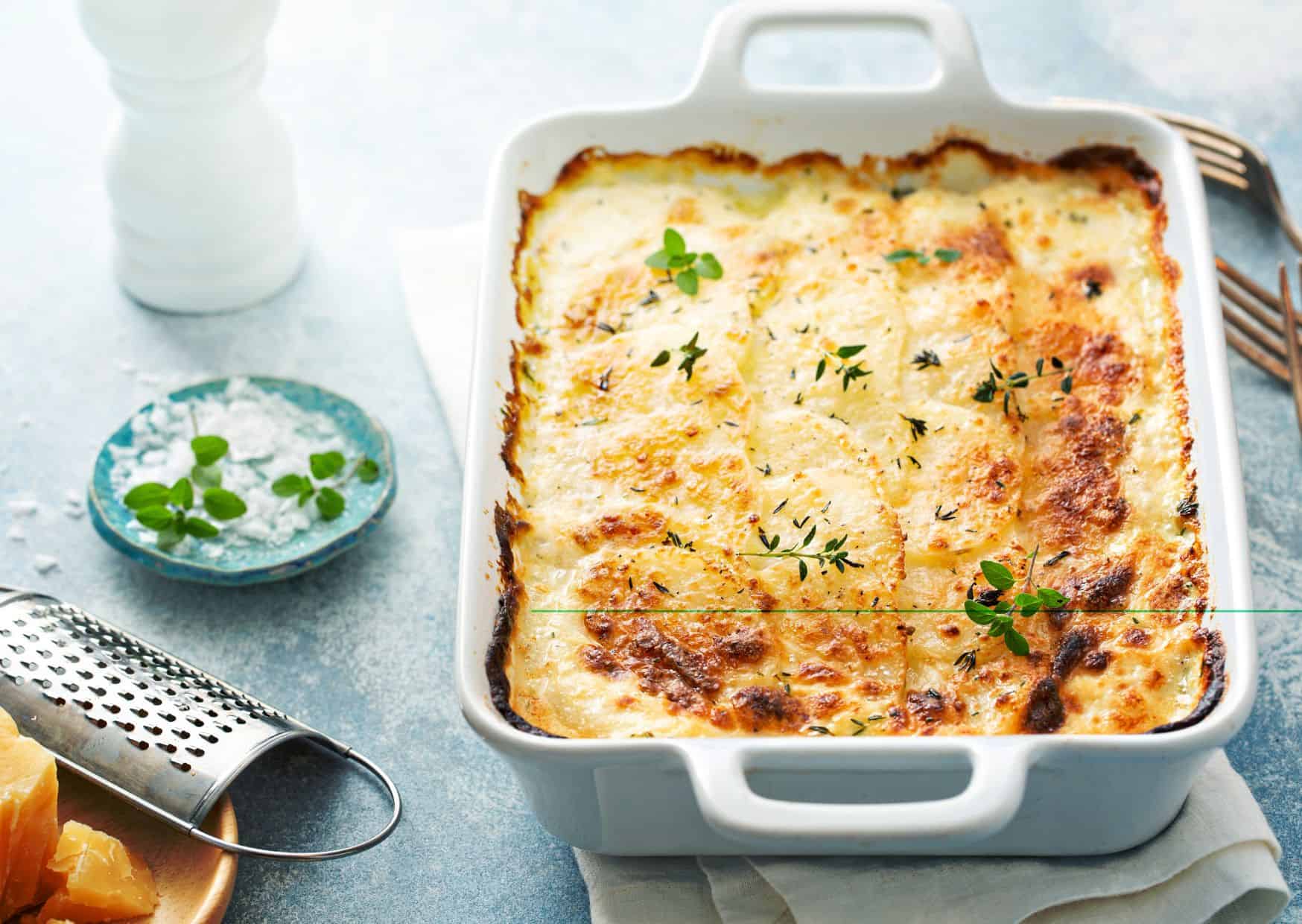7 Easy Easter Recipes to Cook at Home (Recipe Guide) 3 Cheesy Scalloped Potatoes