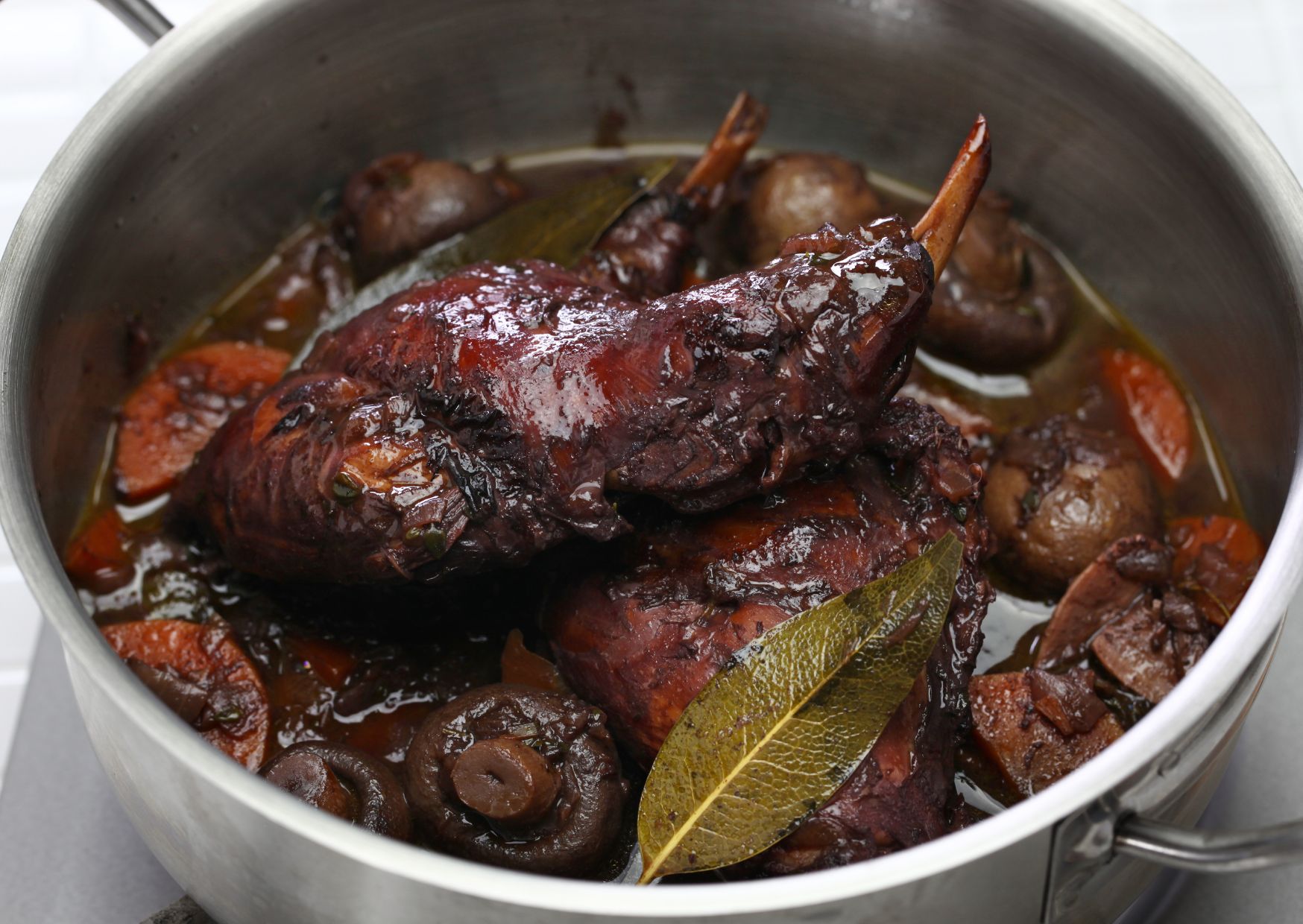 The Italian Braised Rabbit Recipe That Tastes Like It Came From a Village Kitchen 2 Coniglio in Umido Braised Rabbit in Wine and Herbs 1