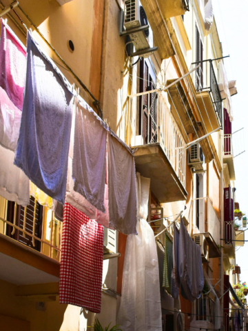Why Italians Hang Laundry Outside in Winter While Americans Use Dryers