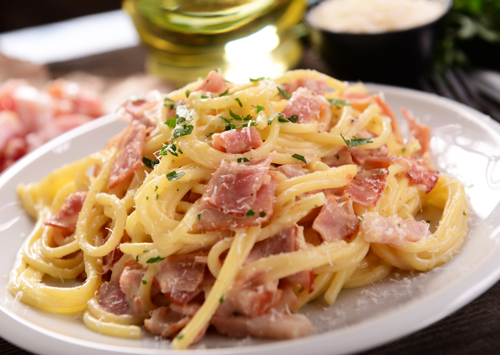 Carbonara Doesn't Use Bacon: Guanciale Is the Difference, and Here's Where It Hides 2 Carbonara 4