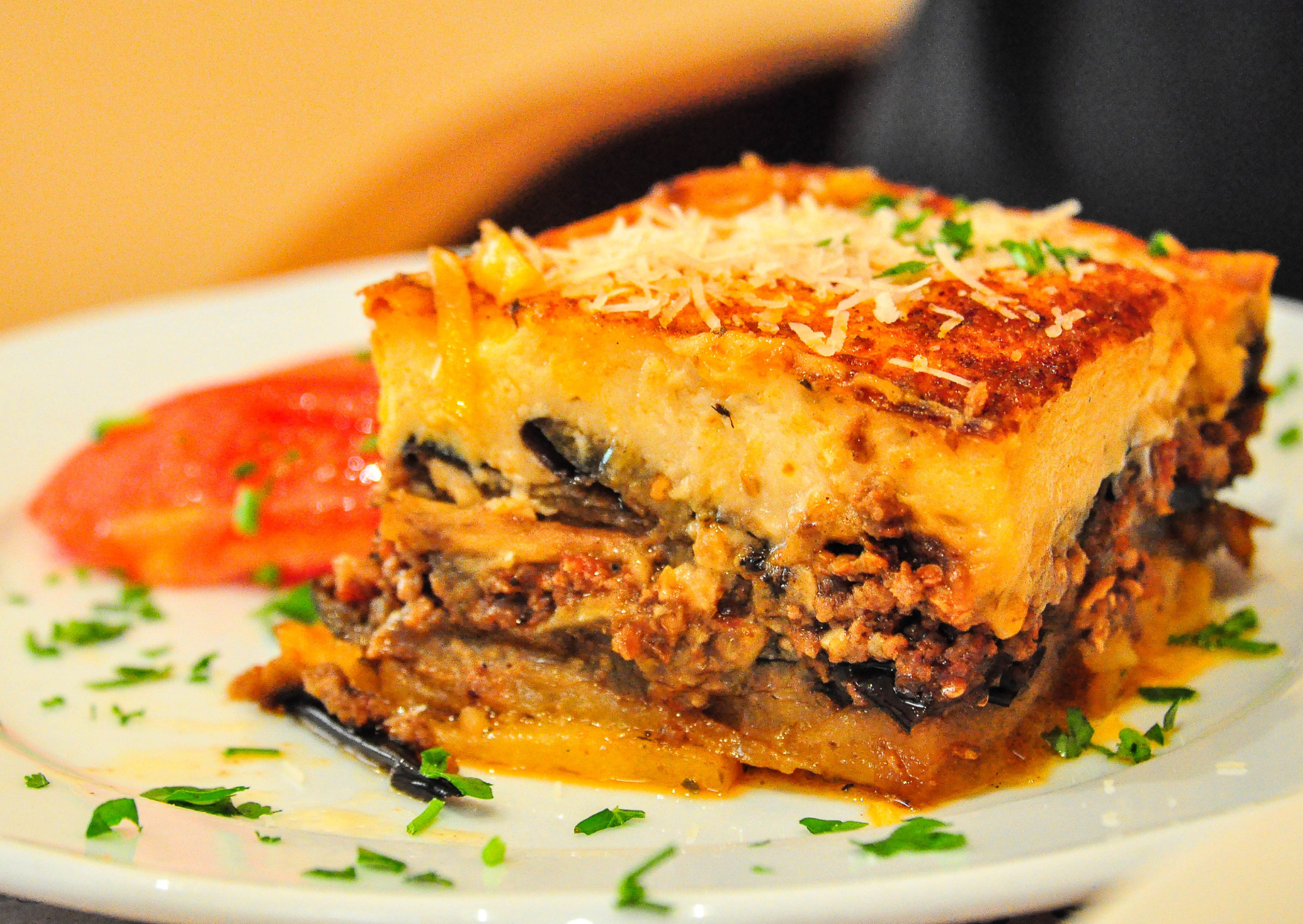 Americans Fry the Eggplant And Greeks Build the Layers Smarter: How To Make Greek Moussaka 4 Greek Moussaka Layer 3