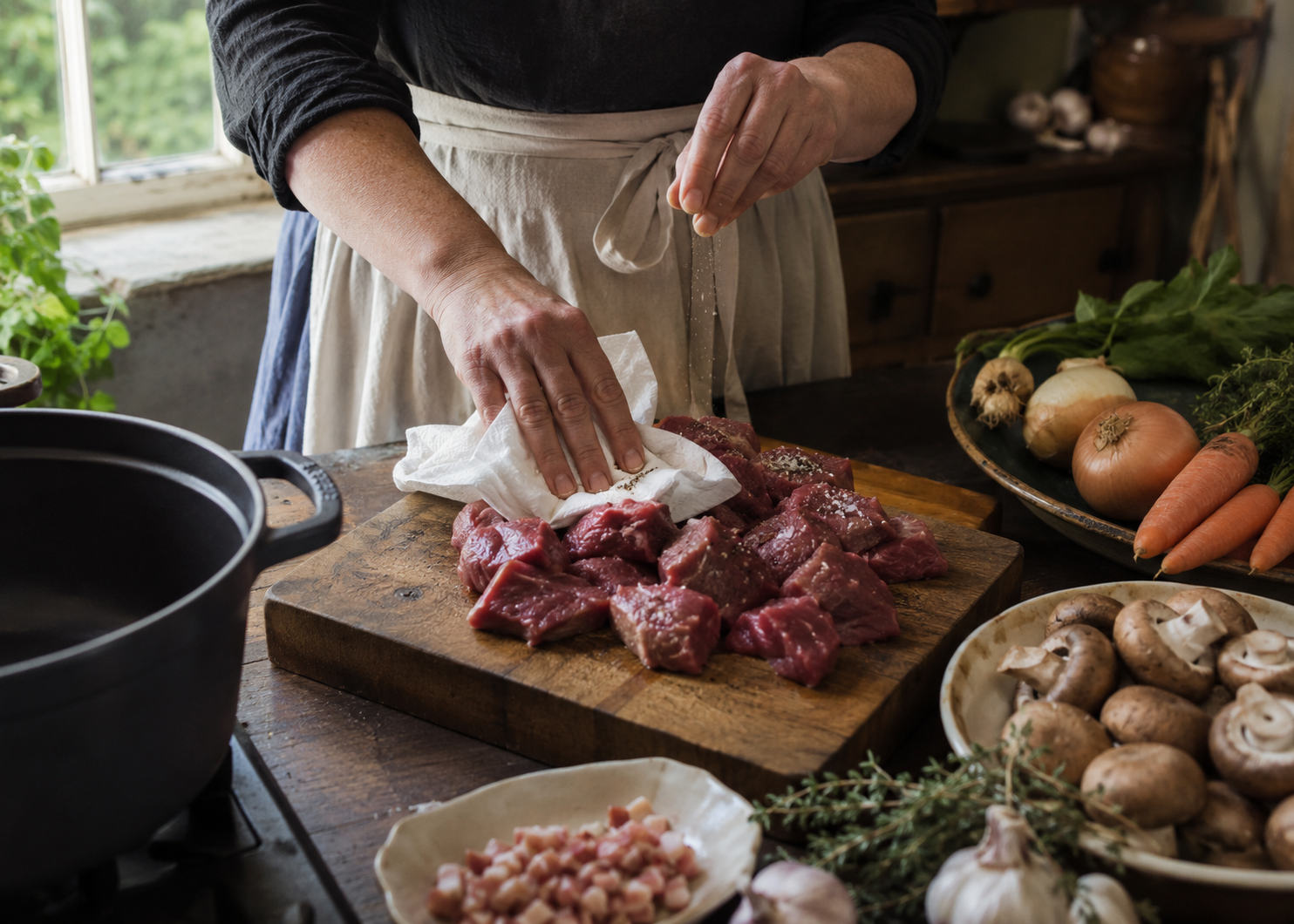 French Cooks Don’t Brown the Meat the Way Americans Do: How To Make Real Beef Bourguignon 3 Beef Bourguignon 2