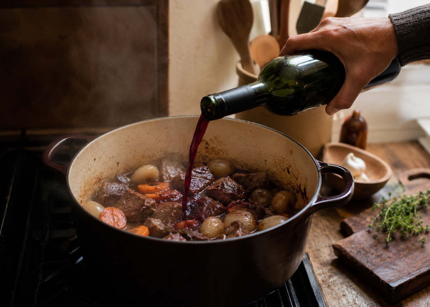 French Cooks Don’t Brown the Meat the Way Americans Do: How To Make Real Beef Bourguignon 2 Beef Bourguignon 4