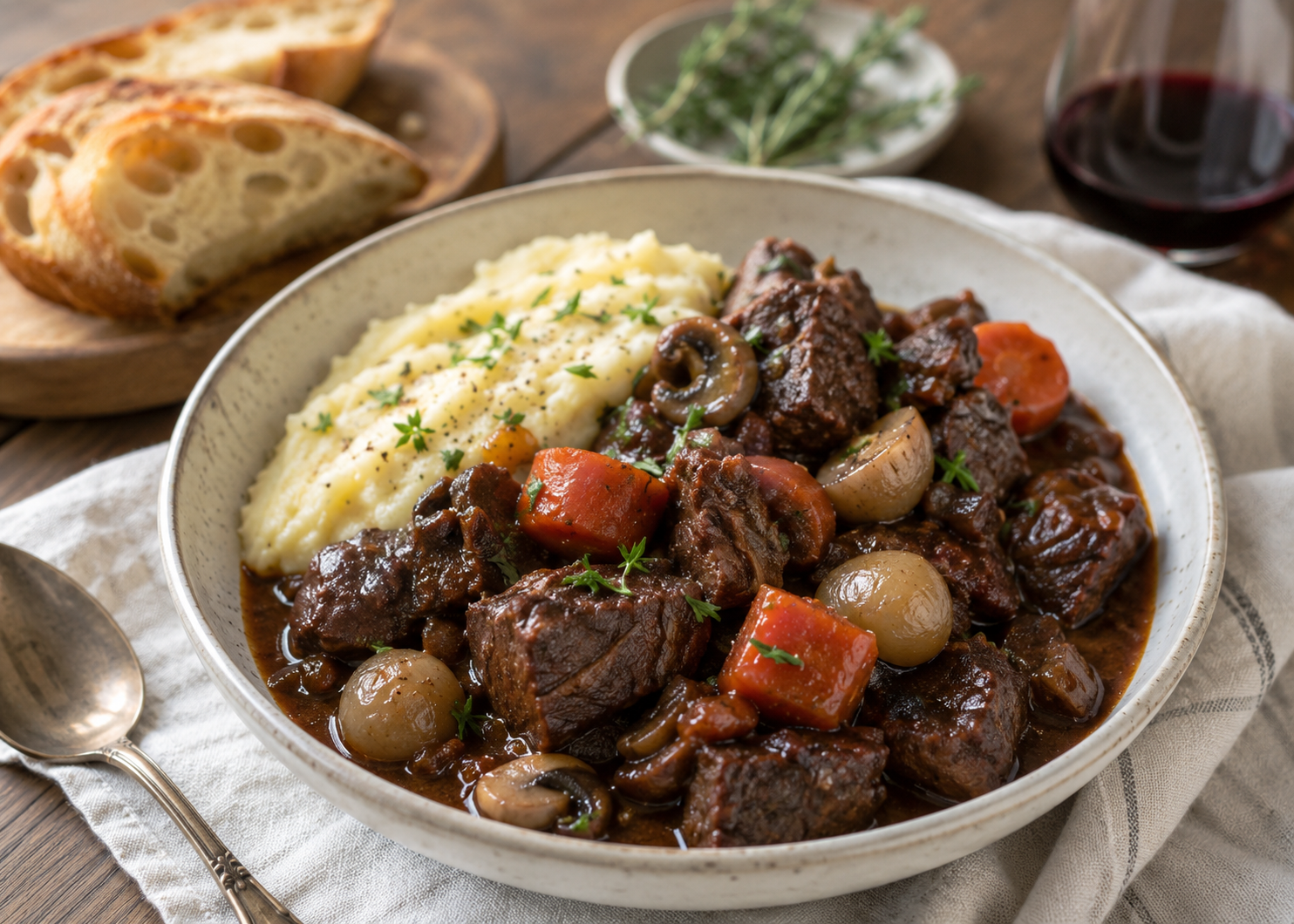 French Cooks Don’t Brown the Meat the Way Americans Do: How To Make Real Beef Bourguignon 5 Beef Bourguignon 5