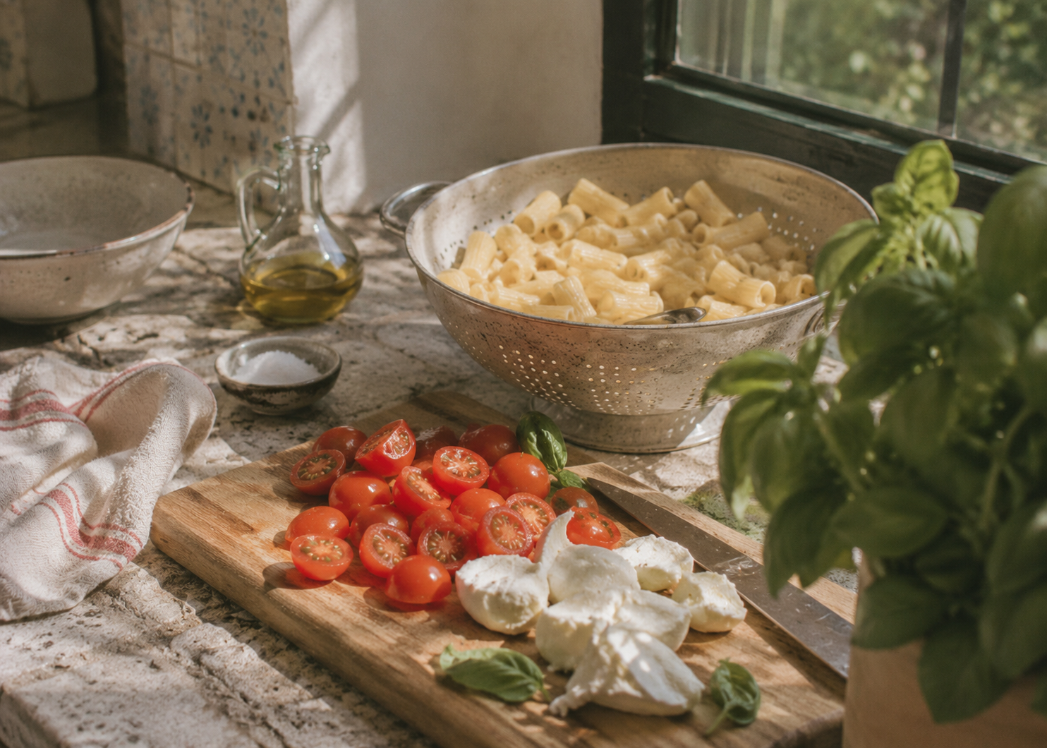 How Italians Turn Tomatoes, Mozzarella, and Basil Into the Perfect Summer Pasta 3 caprese 5