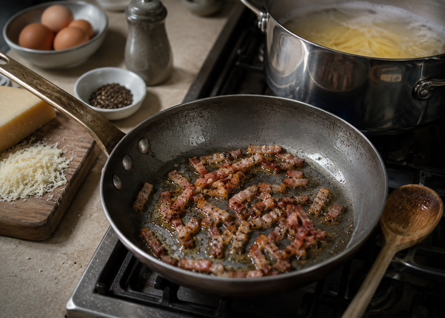 Carbonara Doesn't Use Bacon: Guanciale Is the Difference, and Here's Where It Hides 3 carbonara 3