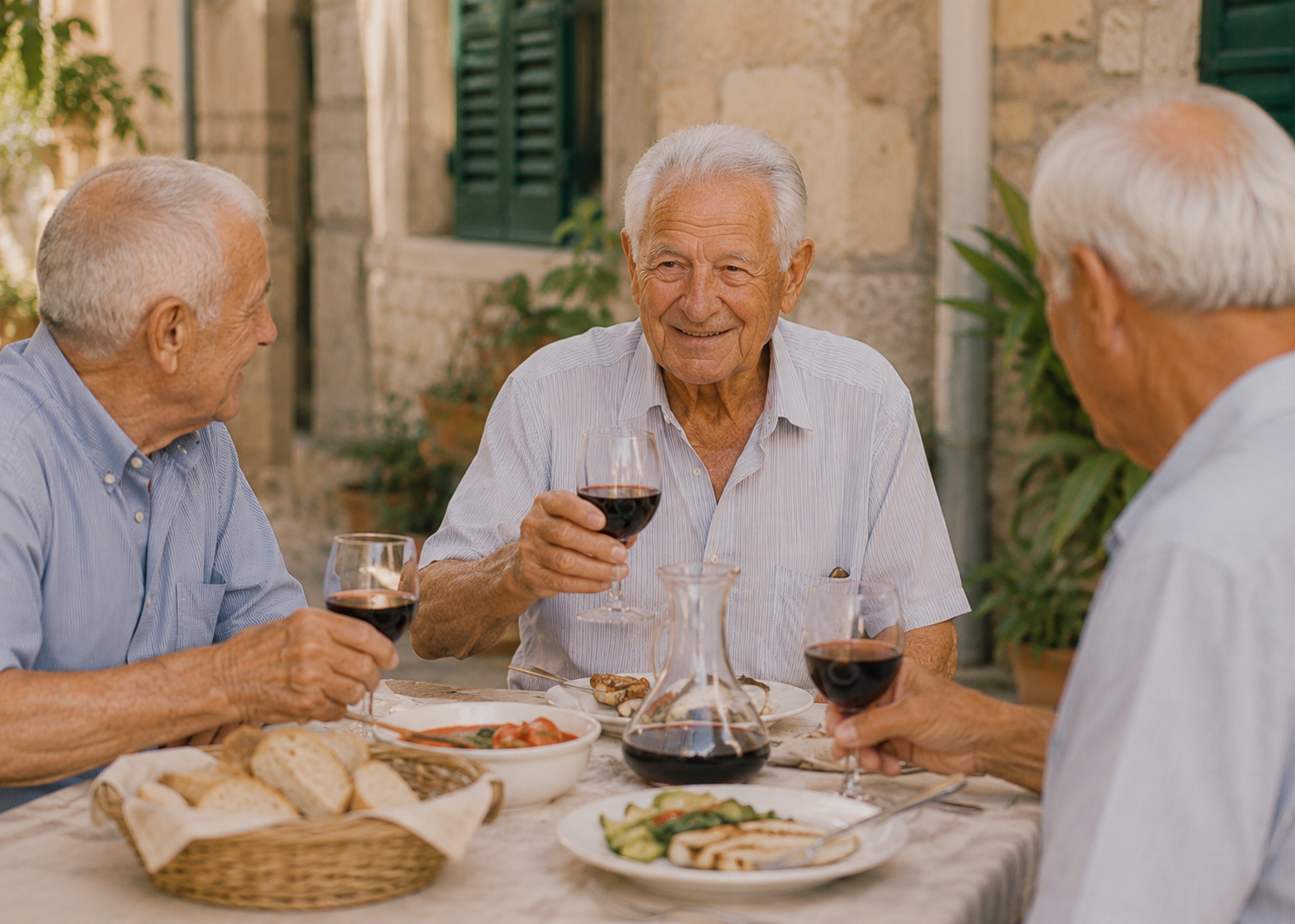 American Men Slow Down at 60: Italian Grandfathers Keep Doing These 9 Things Past 80 5 grandpa habit 5