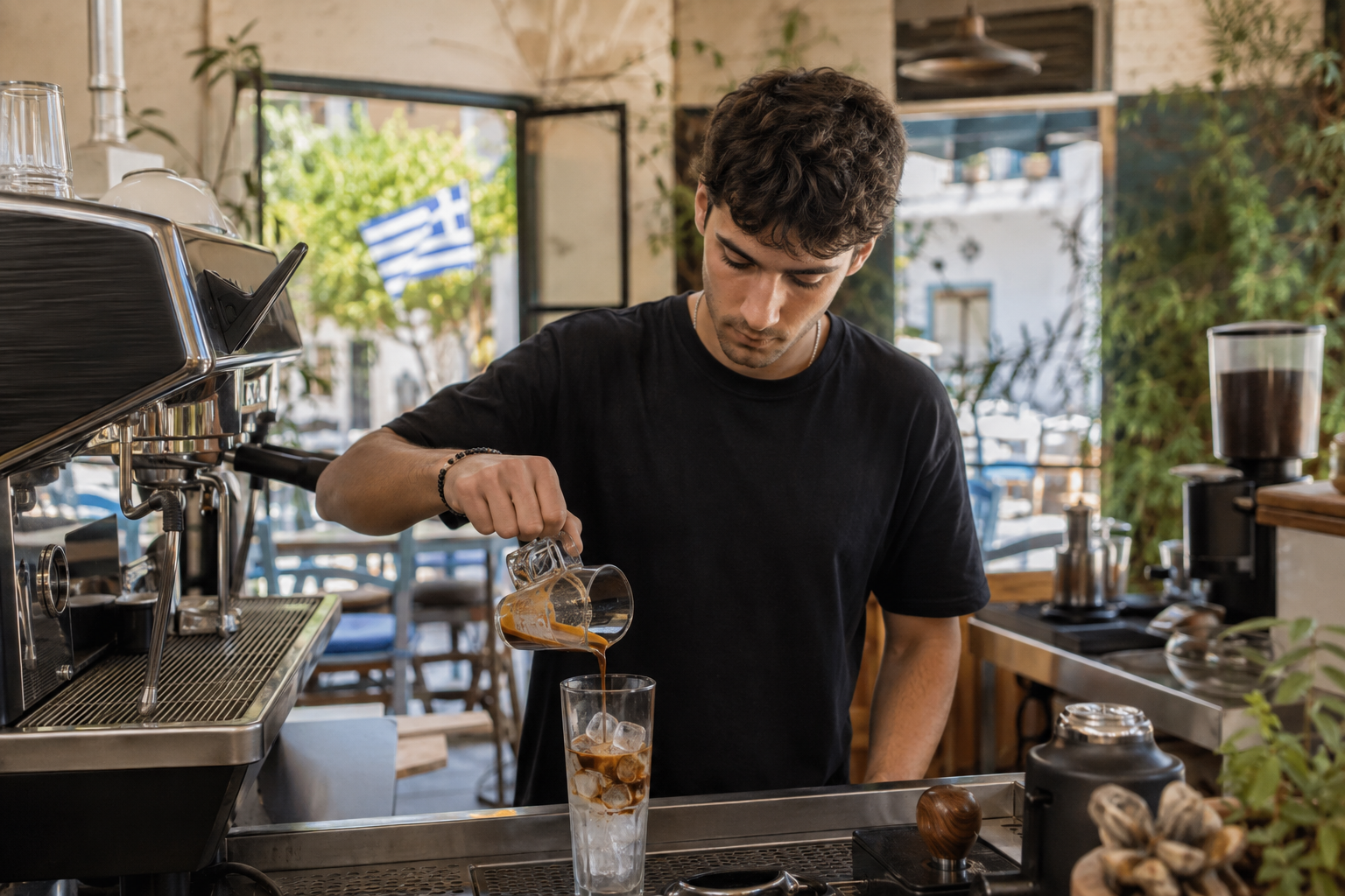 Greece Runs on Cold Coffee All Summer: The Frappé and the Freddo, Explained 2 greek coffee 3