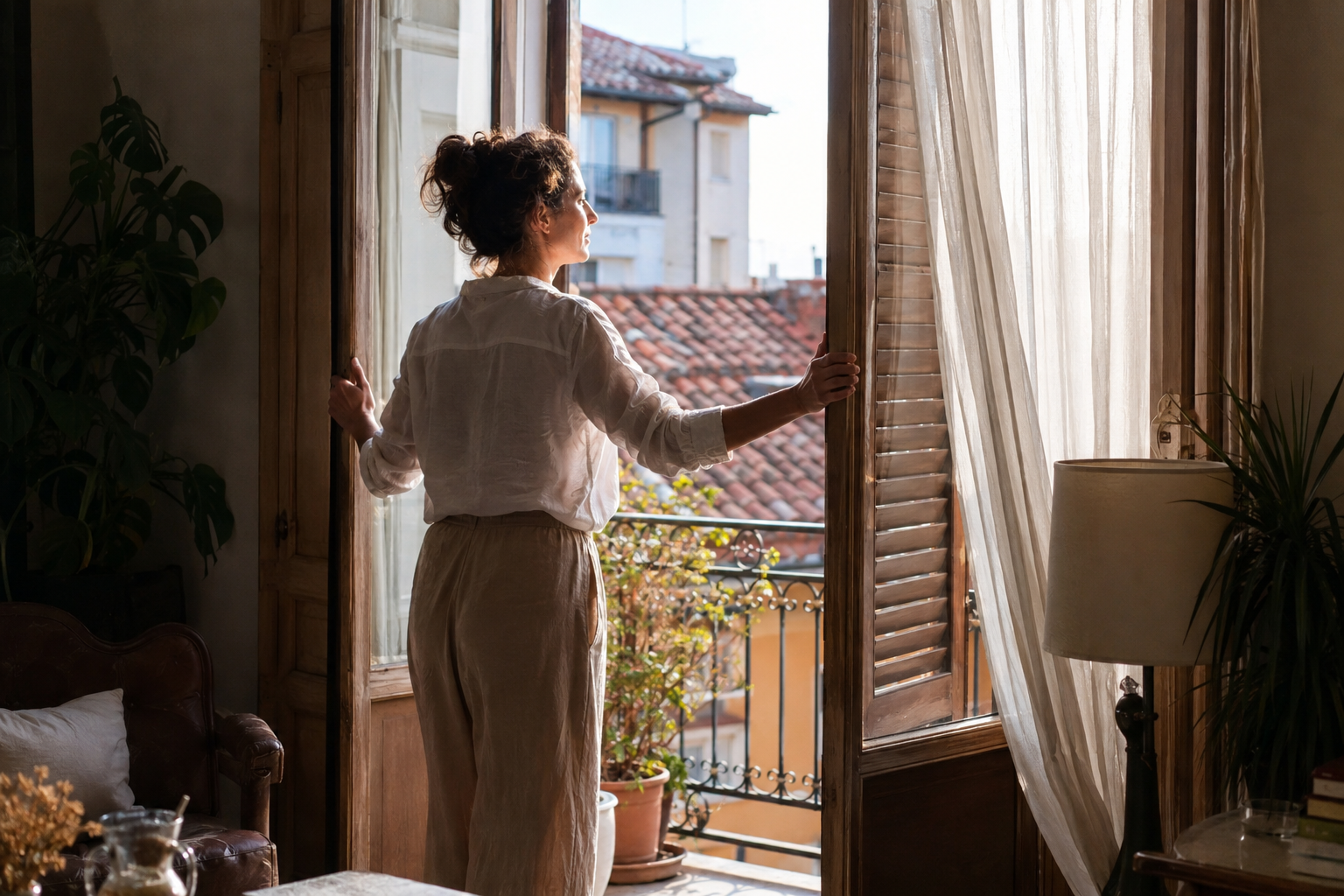 I Aired the House Every Morning for 30 Days Like an Italian: The Habit That Beat the Candle Aisle 2 italian windows 1