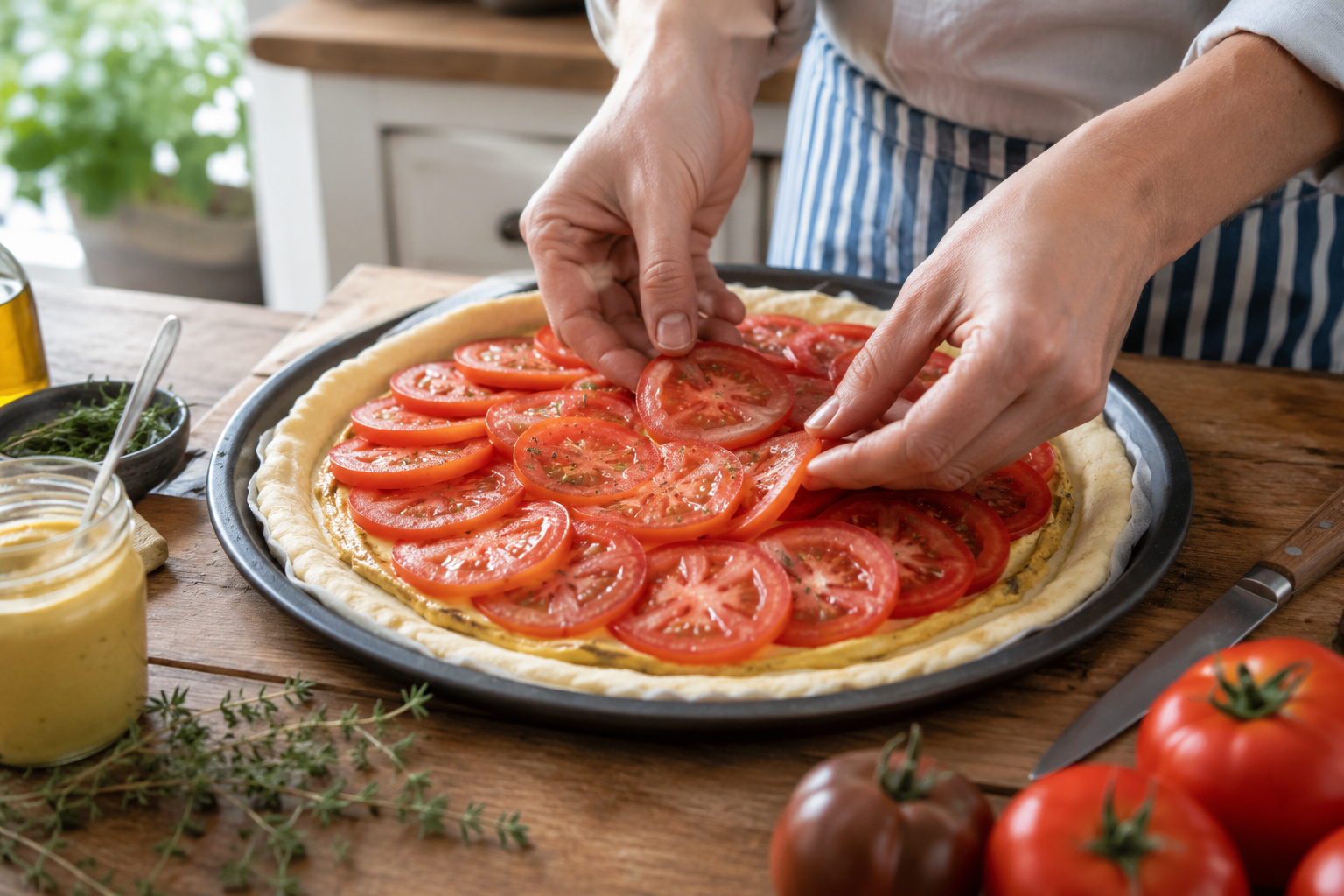 The French Tomato Tart That Looks Fancy but Takes Just 15 Minutes of Work: How to Make a Traditional French Tomato Tart 3 tomato tart 2