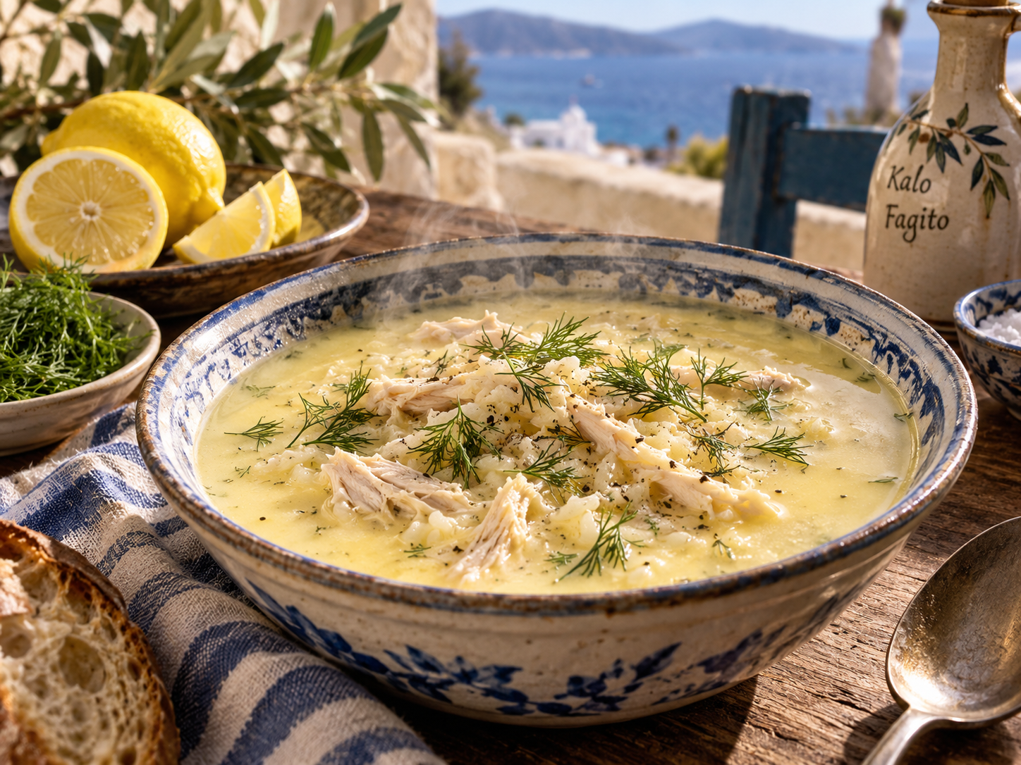 Rice, a Lemon, and Twenty Minutes: The Greek Soup Every Grandmother Makes When Someone's Sick 1 greek soup 4