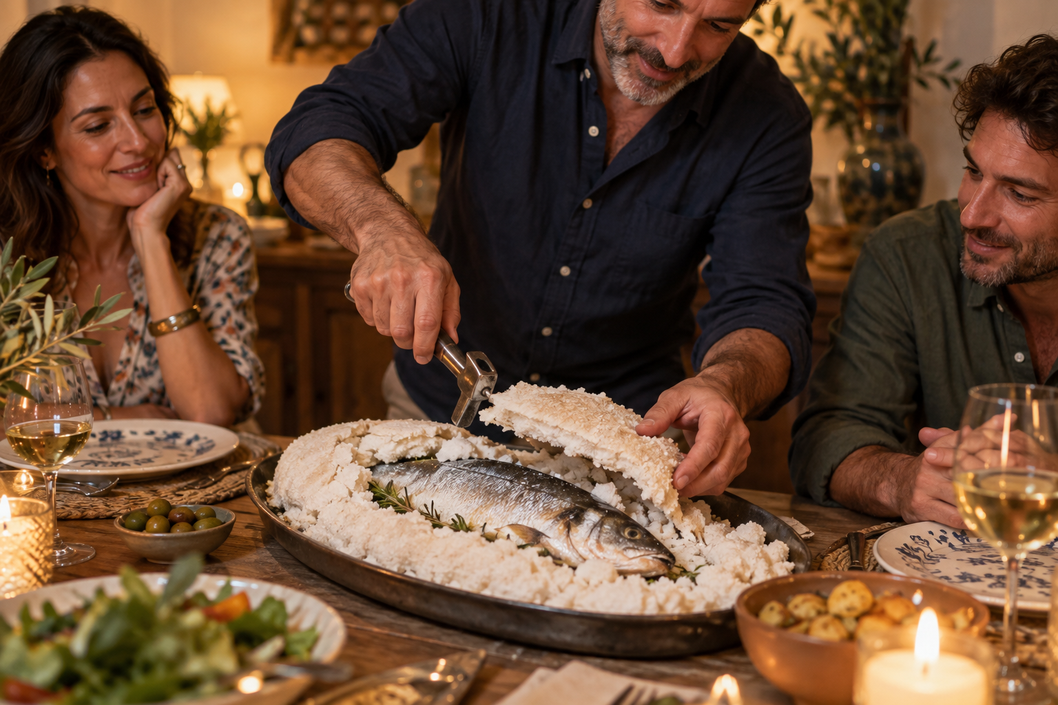 Lubina a la Sal: Spain Buries a Whole Fish in Salt and Pulls Out Dinner-Party Magic 5 lubina 2
