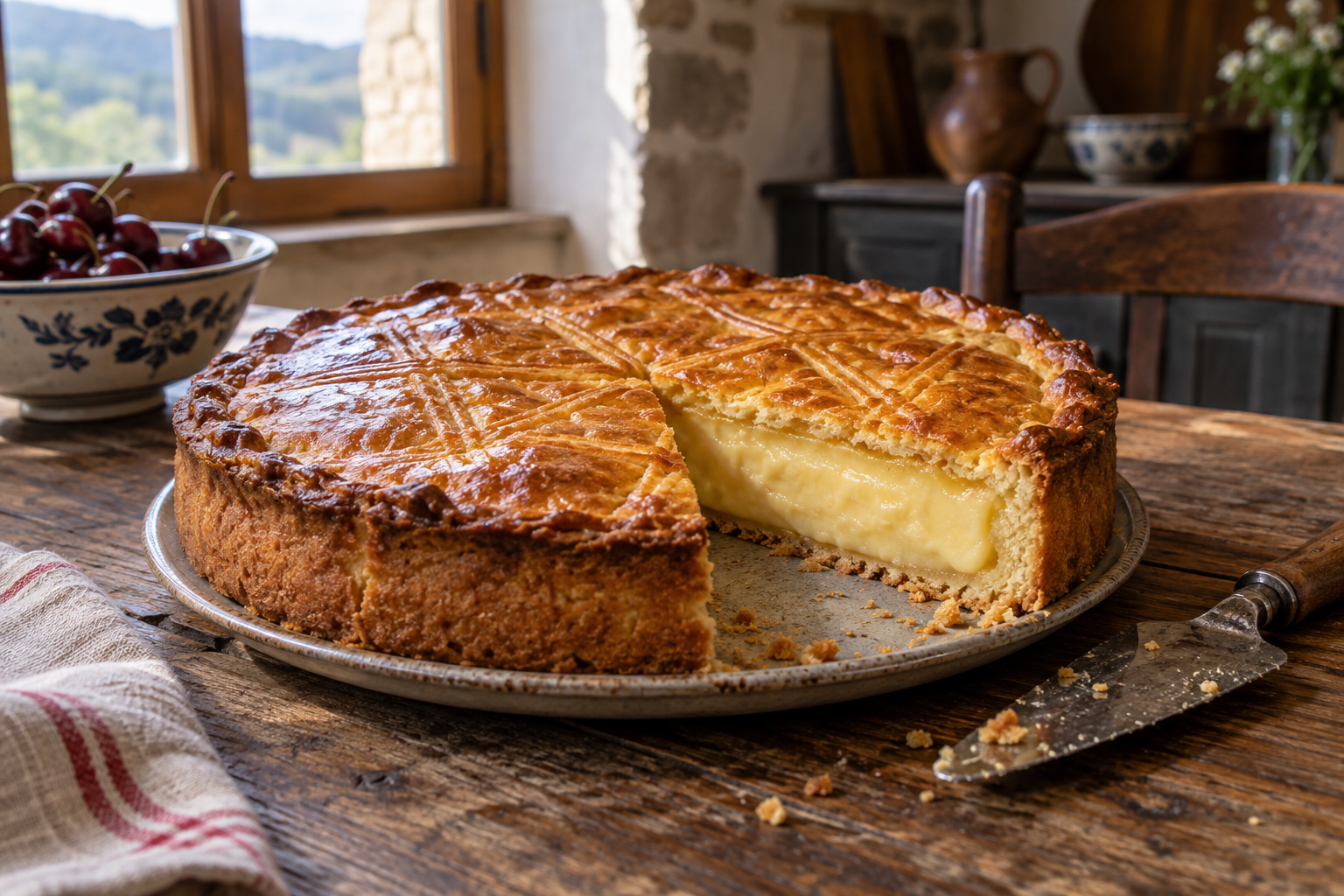 Forget Cheesecake: Pastel Vasco Is the Basque Cake With a Filling Rivalry. Cherry or Cream, Pick Your Side 1 pastel vasco 1