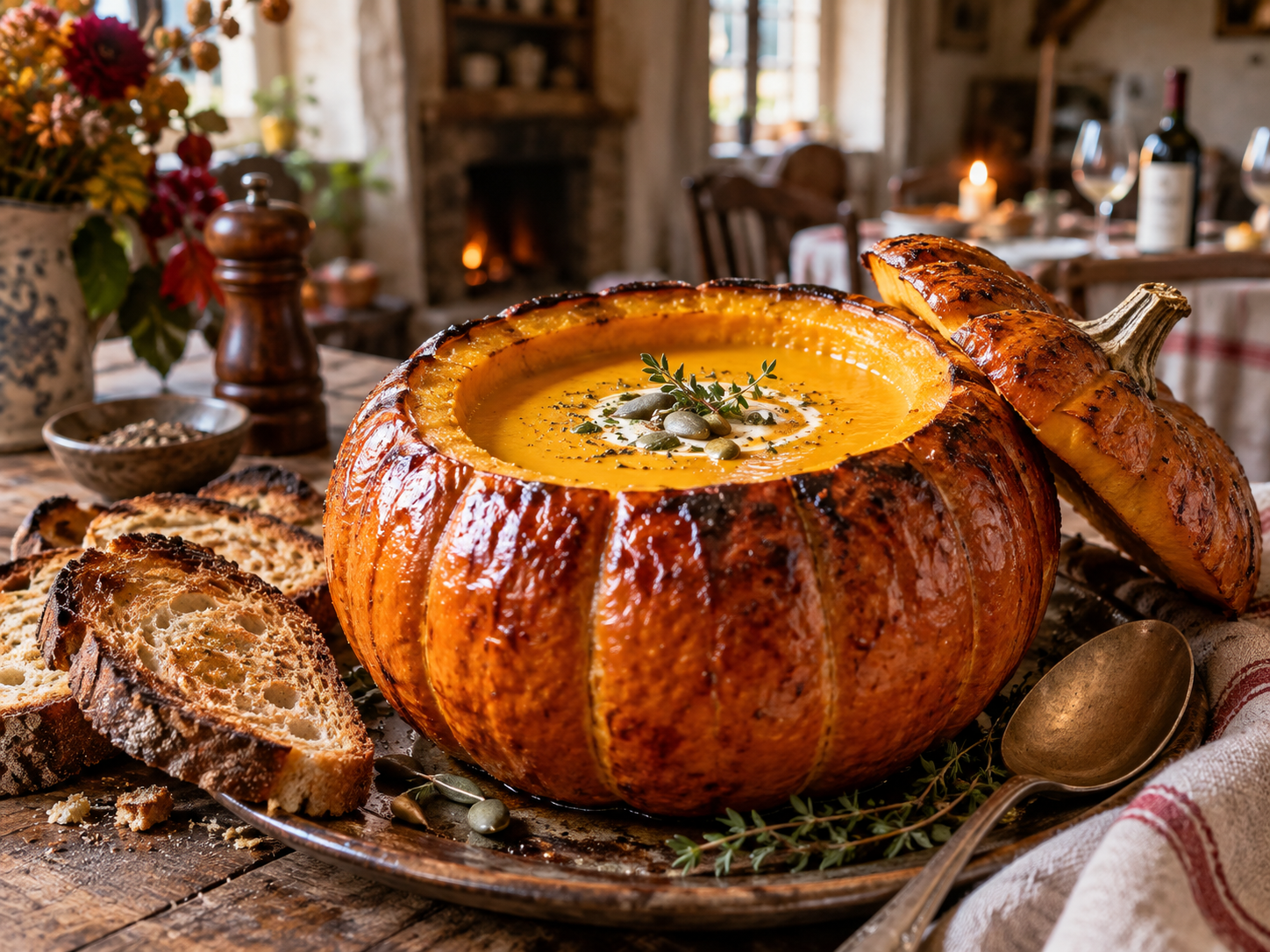 The French Make Soup From a Whole Pumpkin and Serve It in the Shell: Soupe au Potiron 1 soupy 6