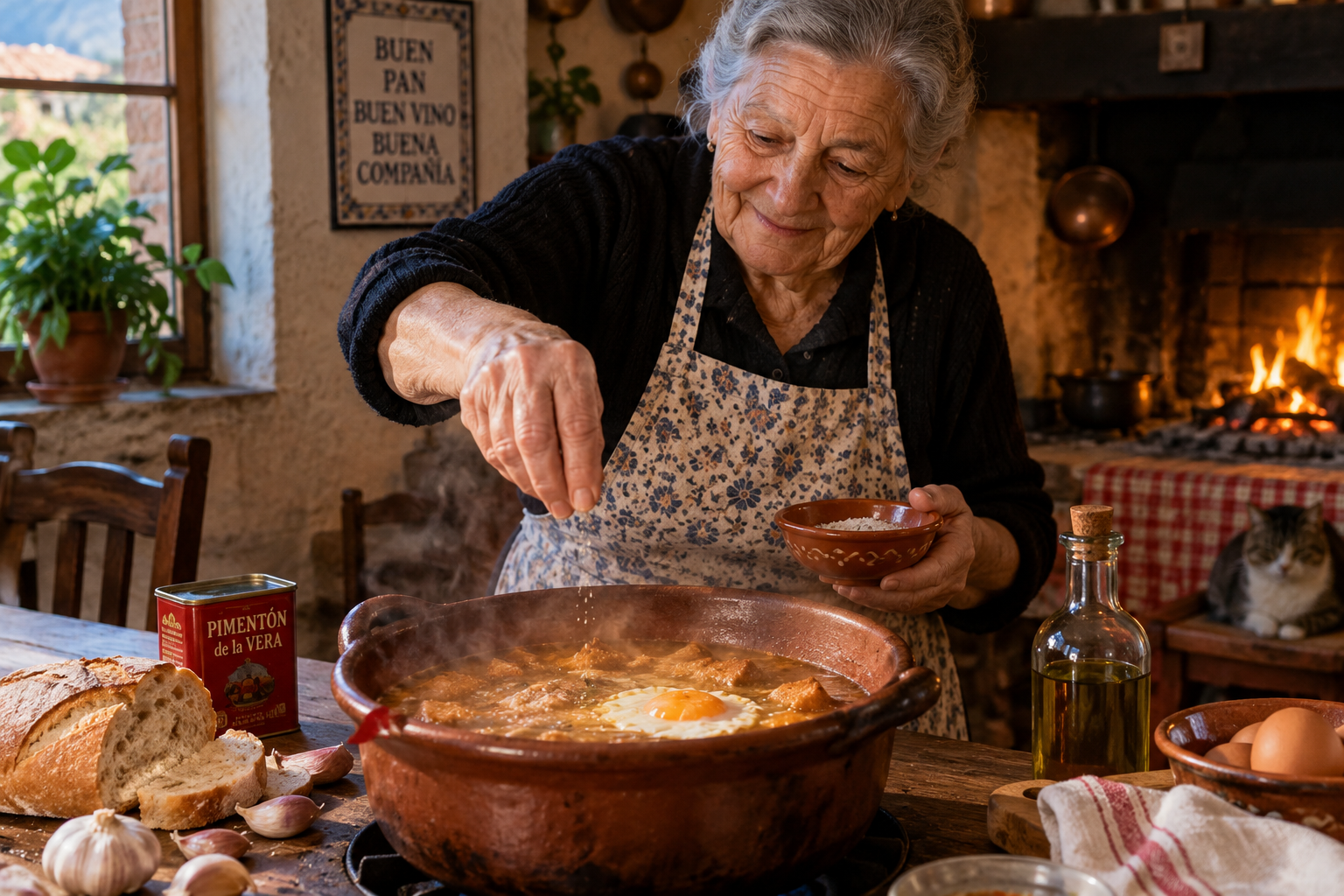 Garlic, Bread, and a Fried Egg: The Spanish Soup Grandmothers Make When Winter Arrives 1 garlic 1